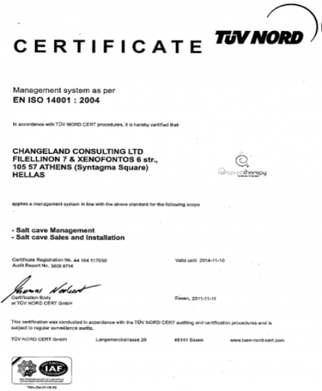 ISO CERTIFICATE_14000_CHANGELAND